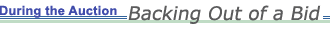 During the Auction: Backing Out of a Bid