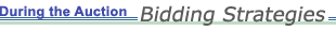 During the Auction: Bidding Strategies
