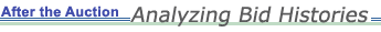 After the Auction: Analyzing Bid Histories 