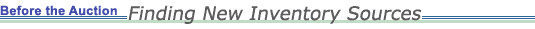 Before the Auction: Finding New Inventory Sources