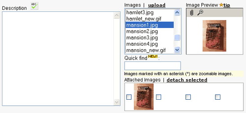 Attaching images to a Vendio Stores listing